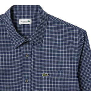Lacoste Regular Fit Plaid Flannel Shirt